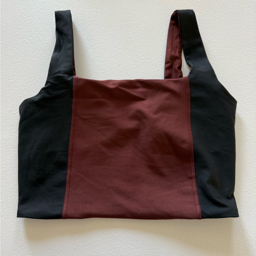 Abercrombie & Fitch Brown and Black Sports Bra